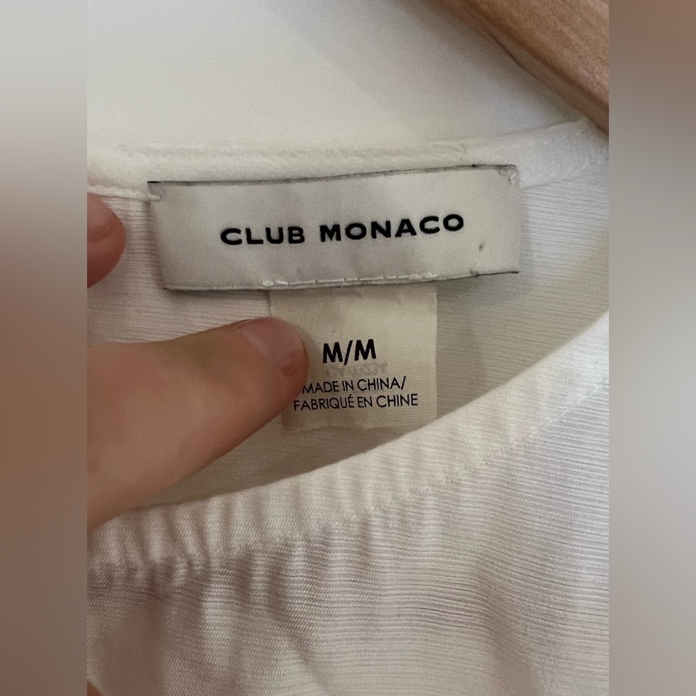 Club Monaco Tie Waist Top Ladies Medium - Picture 2 of 2
